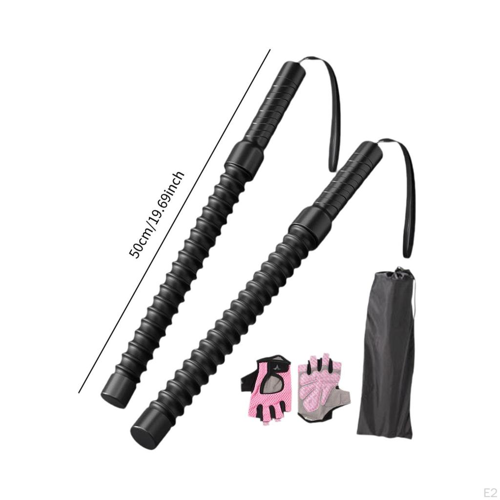 2 Pieces Battle Ropes Spring Sticks with Convenient Profession