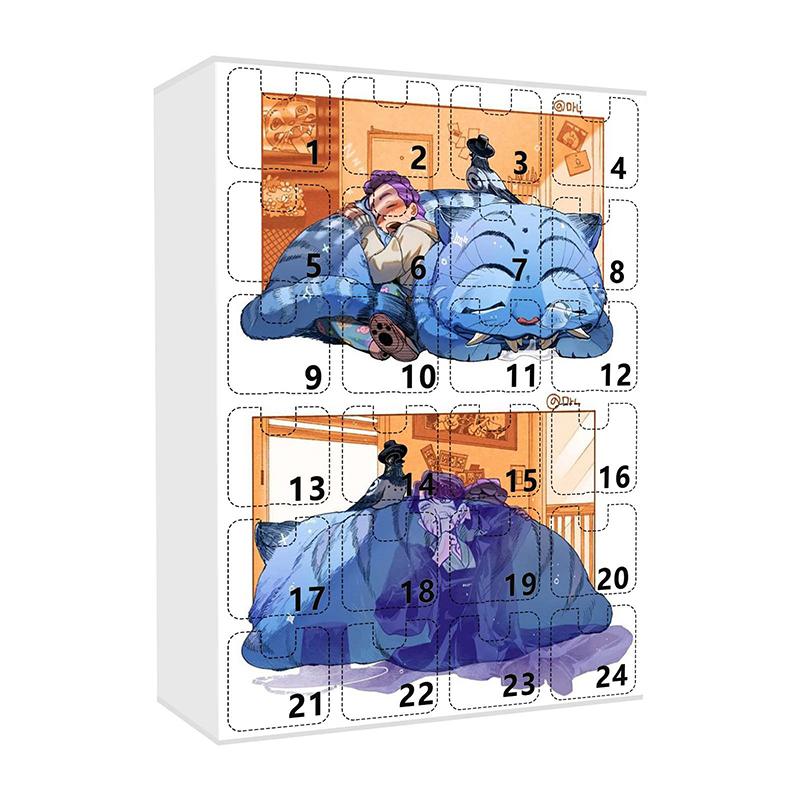 Hunters Advent Calendar, Keychain Countdown Calendar With 24 Keychain Toys Gifts,Decorations Advent Calendar