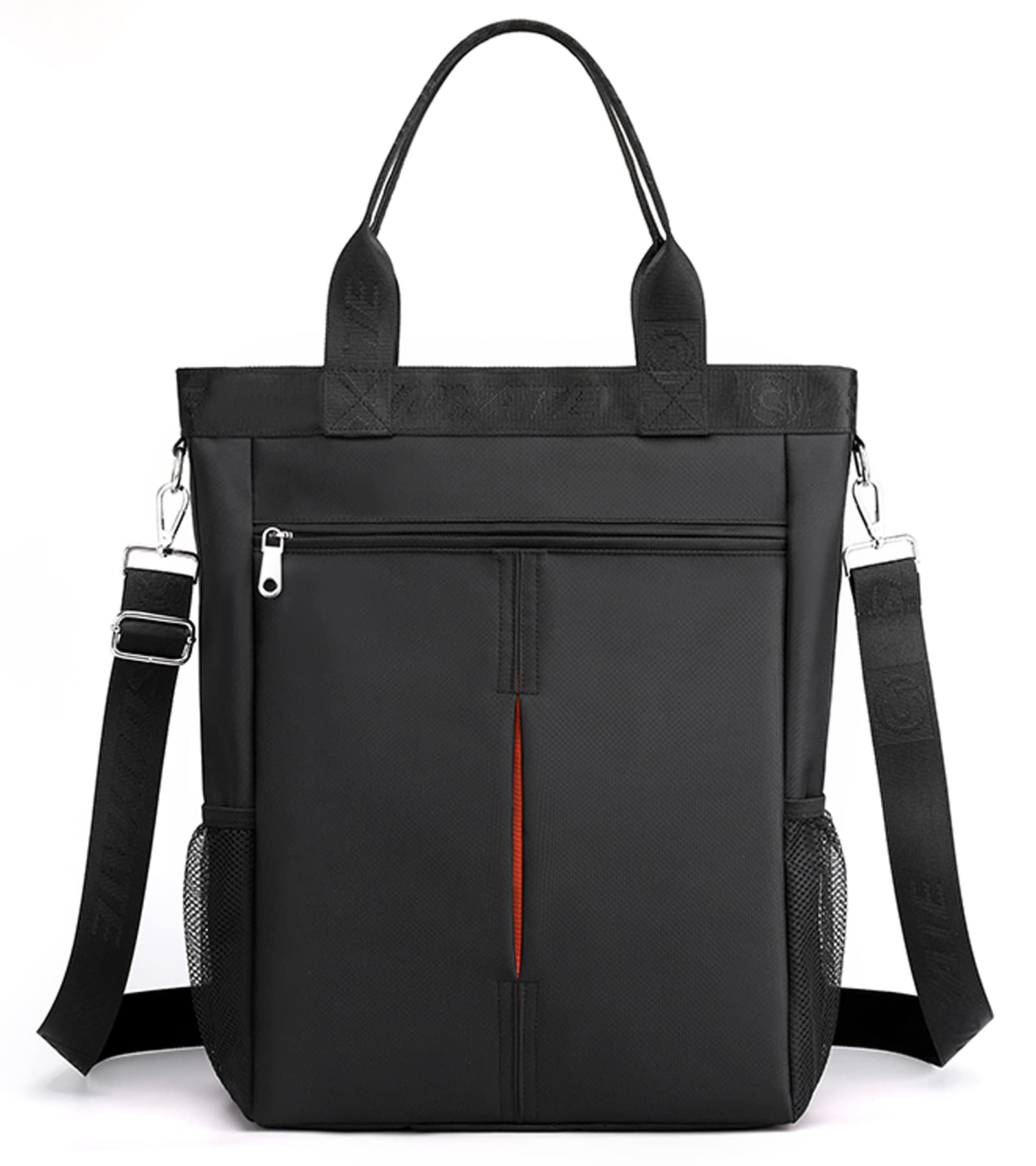 

Business Bag Tote Bag Shoulder Bag Large Capacity A4 Bag PC Storage Vertical Nylon Handbag [manukori] Men s (M) чорний