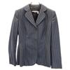 Salvatore Ferragamo Made In Italy Wool Stripe Suit Setup I 42 Gray Women Used