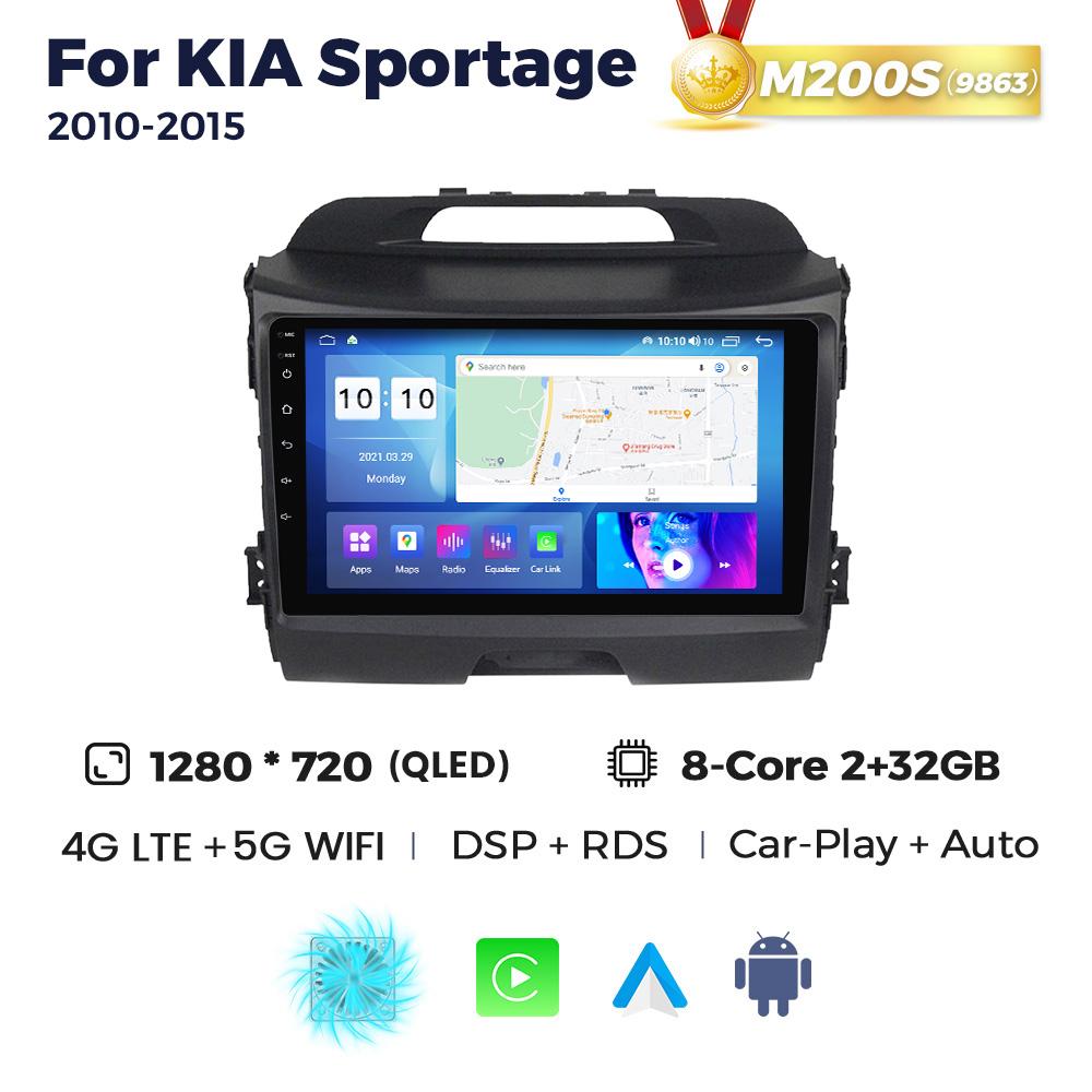 Navifly Android 13 Car Radio Multimedia Audio Player For KIA Sportage 3 2010-2015 GPS Wireless Carplay Auto Systems Stereo 2Din