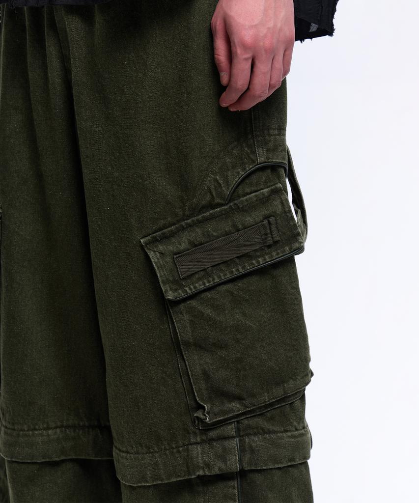 Aleseueseussi Convertible Carpenter Pants - Khaki