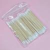 100-piece sharp slim wood sticks for crevice cleaning, extruded double-sided