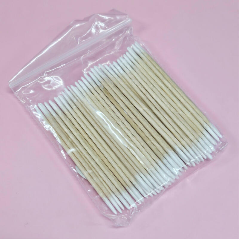 100-piece sharp slim wood sticks for crevice cleaning, extruded double-sided