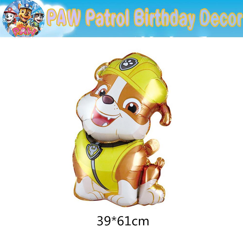 PAW Patrol Birth Date Decor Celebration Supplies Birth Date Celebration Disposable Tableware Collection Paper Board Napkin Balloon Infant Shower Decor