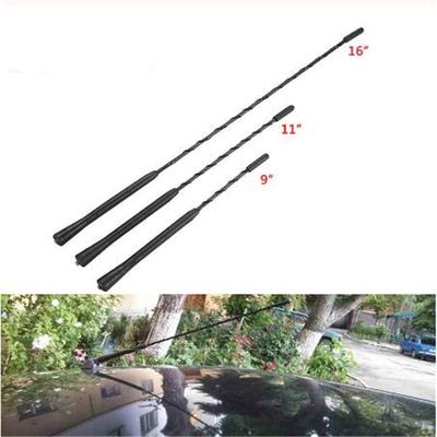 9/11/16 Inch Universal Car Roof Mast Whip Stereo Radio FM/AM Signal Aerial Amplified Antenna