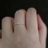 925 Silver Plating 14K Gold Sparkling Zircon Geometric Ring for Women Exquisite Sweet Party Wedding Jewelry Accessorie