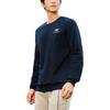 Skechers Basic Sports Series Round Neck Pullover Fleece Long Sleeve Sweatshirt Men sweatshirt Carbon-Black P424M180-0018