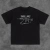 Short-sleeved T-shirt, Meichao Creative Firearms Printing Heavy Cotton Loose Round Neck Half-sleeved Tee
