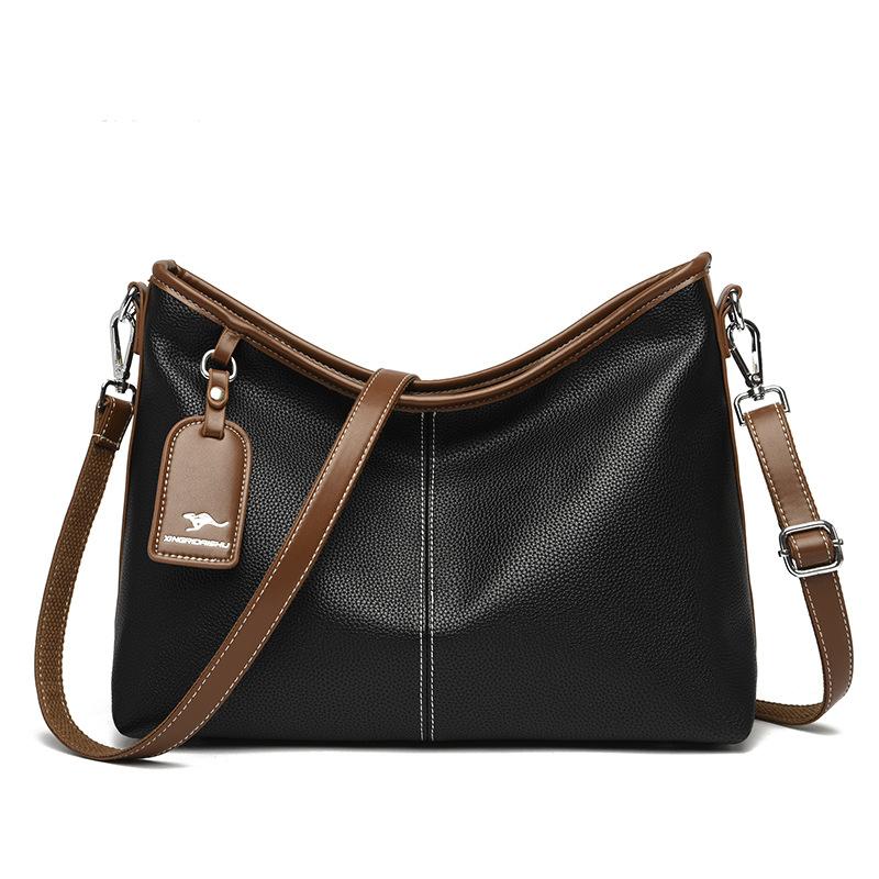 Сумка-тоут, Одноплечевая сумка кроссбоди большой вместимости, Повседневная женская сумка, Сумка в стиле хай-энд чёрный