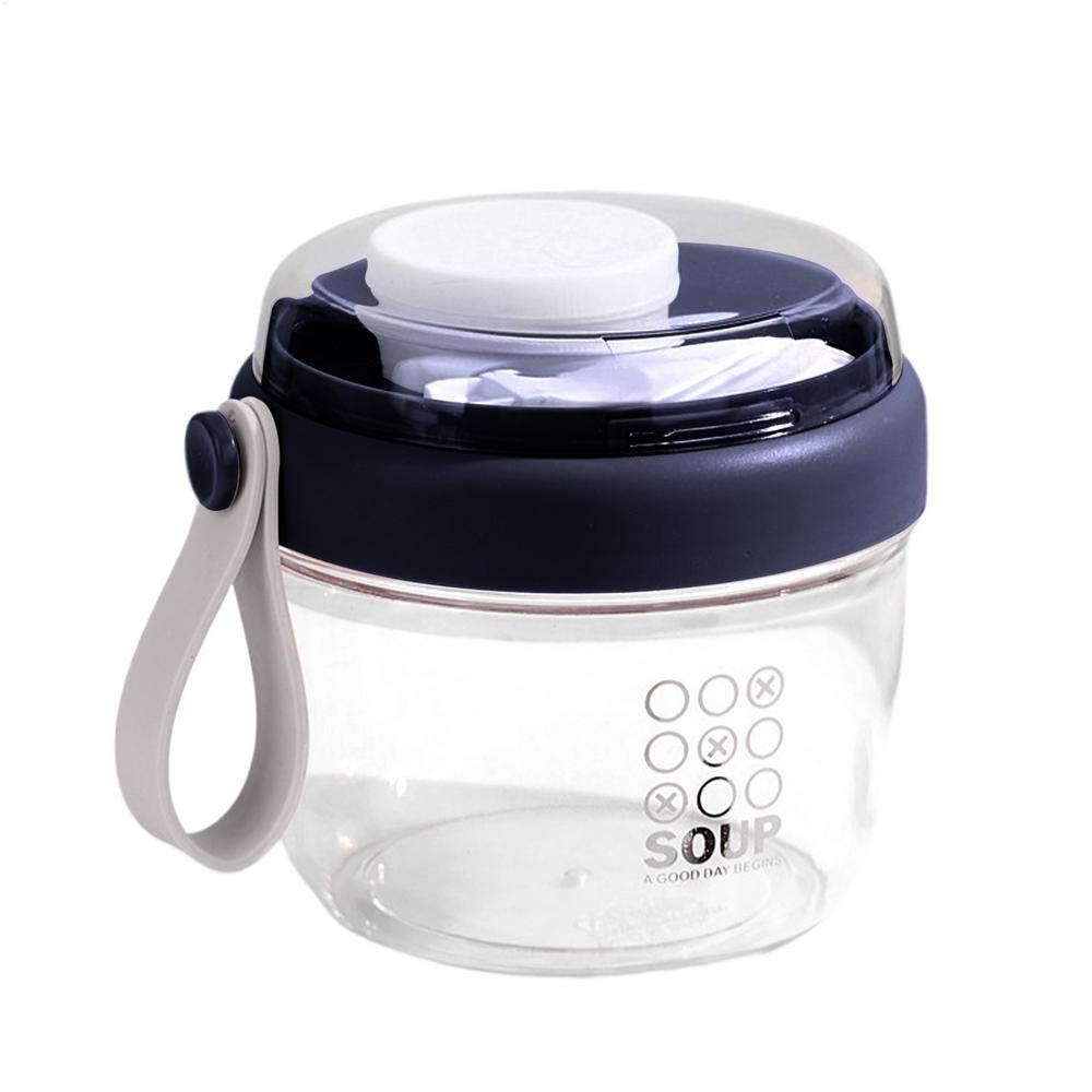 650ml Salad Containers Portable Overnight Oatmeal Cup Reusable Yogurt Cups  for Meal Prep