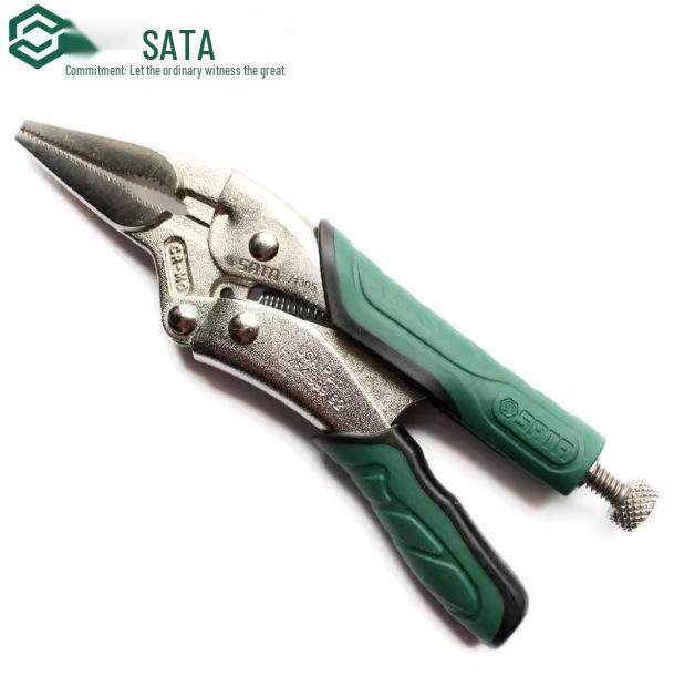 SATA Shida 6-inch & 9-inch Heavy-Duty Needle-Nose Pliers with Cutting Edge and Quick Release (Models 71305-71306)