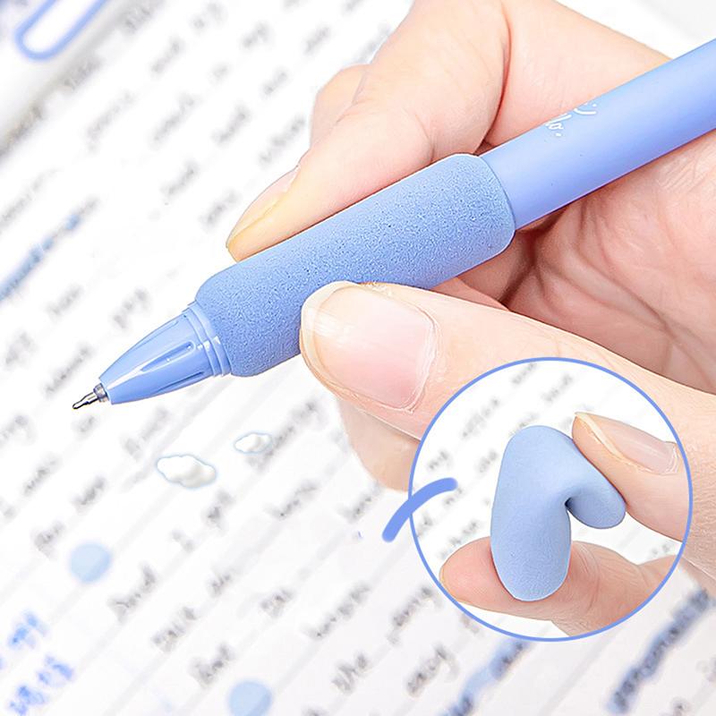 1 buc pix cu gel de ceai verde, suport moale la atingere, 0,5 mm, pix cu bilă, cerneală neagră