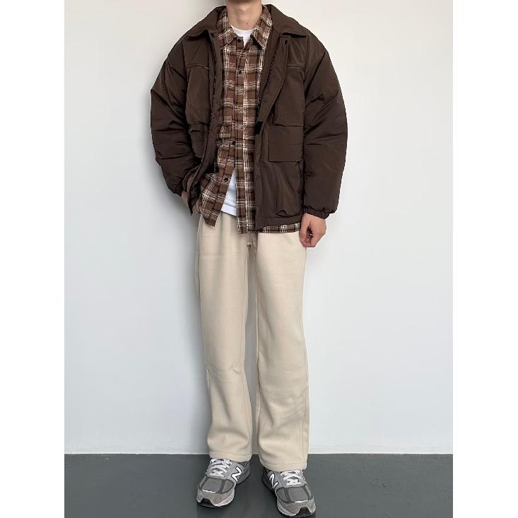 2024 Spring and Autumn Pu Handsome Coat Men's Ins High Street Fashion Brand Hong Kong Style Japanese Harajuku Style Korean Style Trendy Loose Jacket