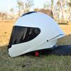 ORZ-Full Face Motorcycle Helmet Big Spoiler Design Unisex All Season DOT Standard ABS Lightweight Shockproof Bike Helmet