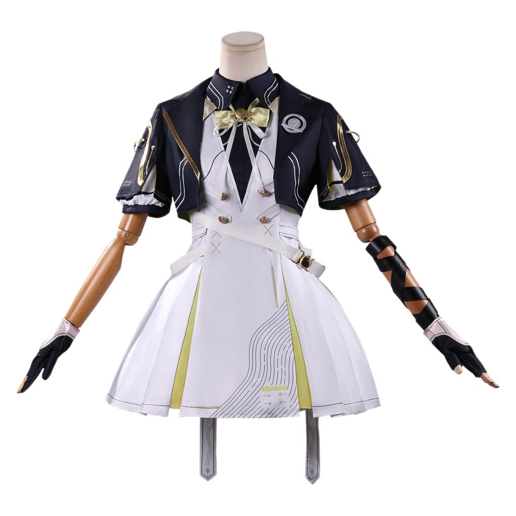 Costum Cosplay Școlar Wanderer din Wuthering Waves, Costum Femei Anime Spark Eternal Bright