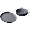 Dinner Set Ritzenhoff & Breker Jasper Black, 8 Pcs (110916)
