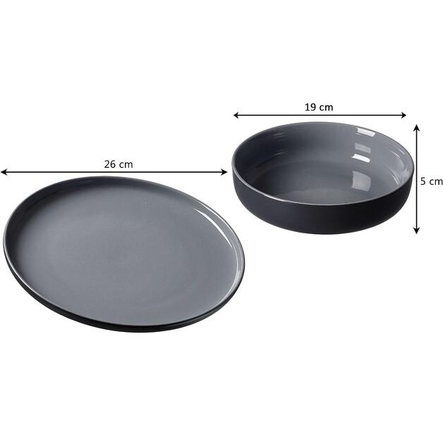 Dinner Set Ritzenhoff & Breker Jasper Black, 8 Pcs (110916)