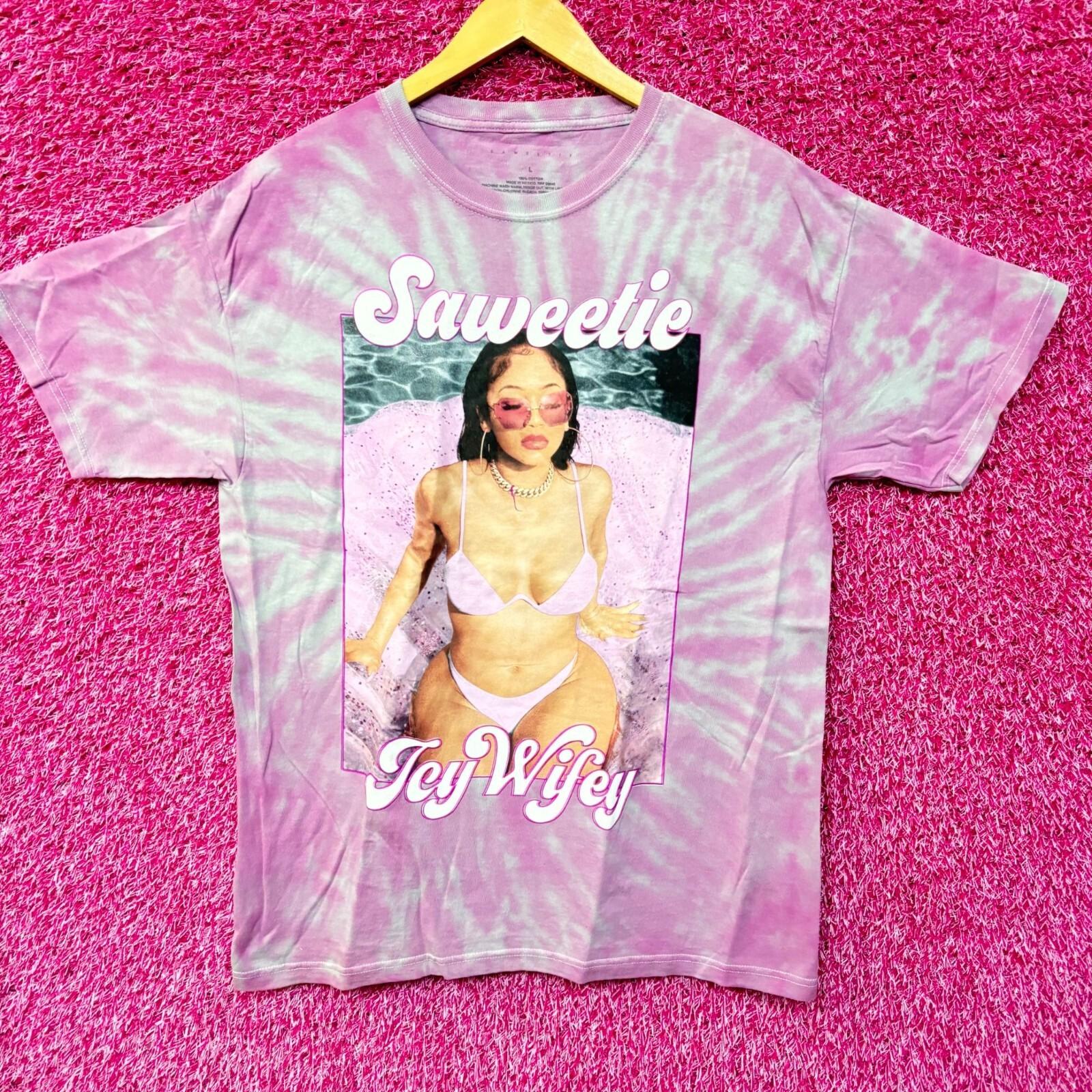 Saweetie Icy Wifey tiedye rap tee size Large M