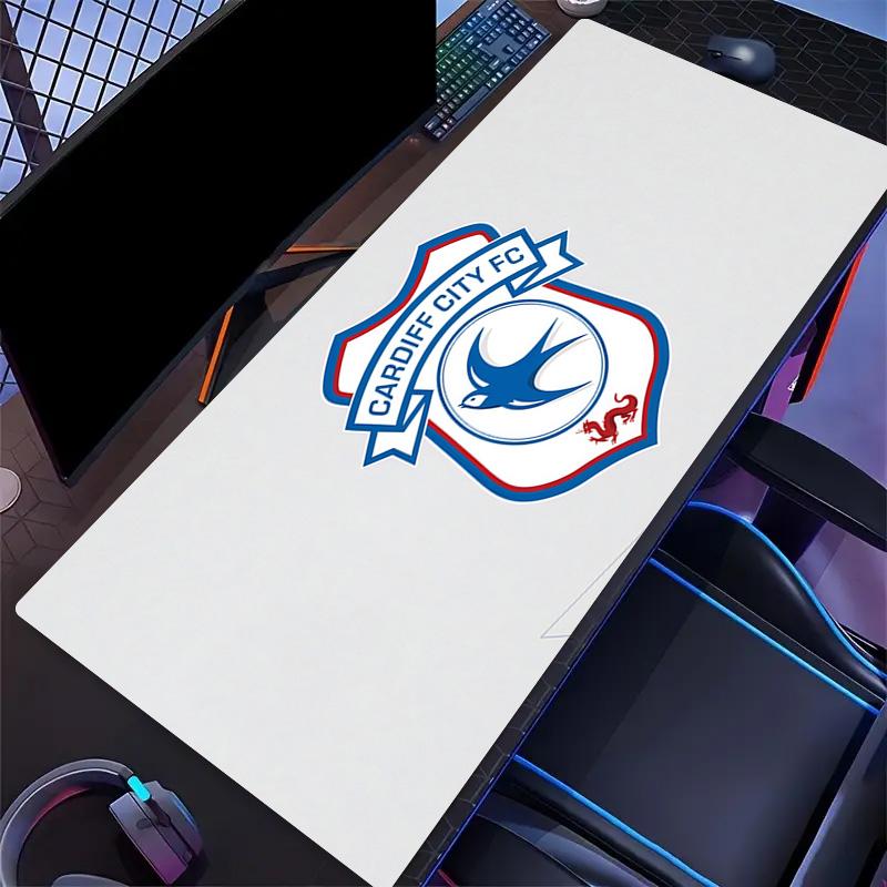 Cardiff City F.C Print Cushion Non-slip Laptop Tablet Big Mousepad XXL Mat Mini PC Playmat With Lock edge