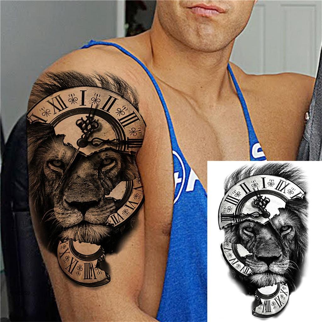 Realistic Long-lasting Animal Head Temporary Tattoo Stickers