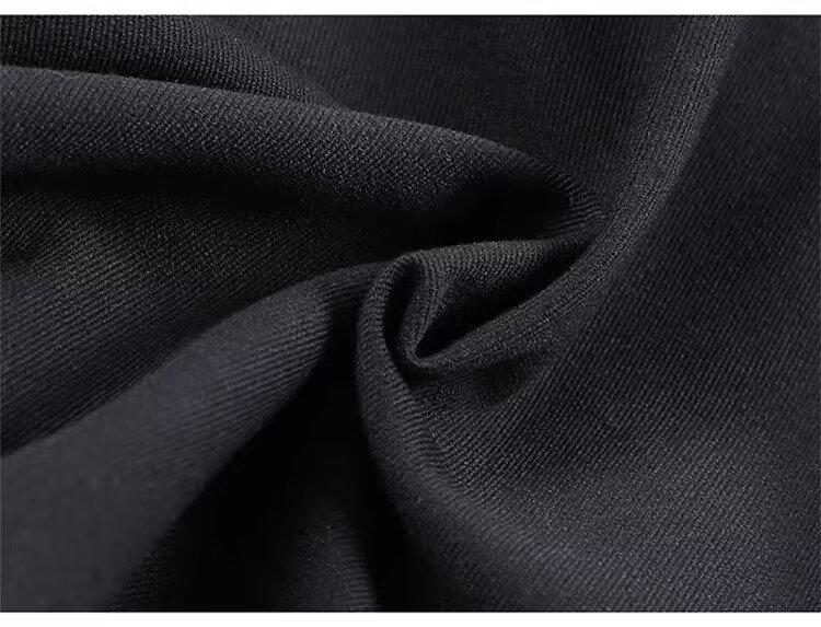 Men's Retro High-Waist Slim-Fit Trousers: Korean-Style, Solid Color, Straight-Leg, Autumn Casual Pants.