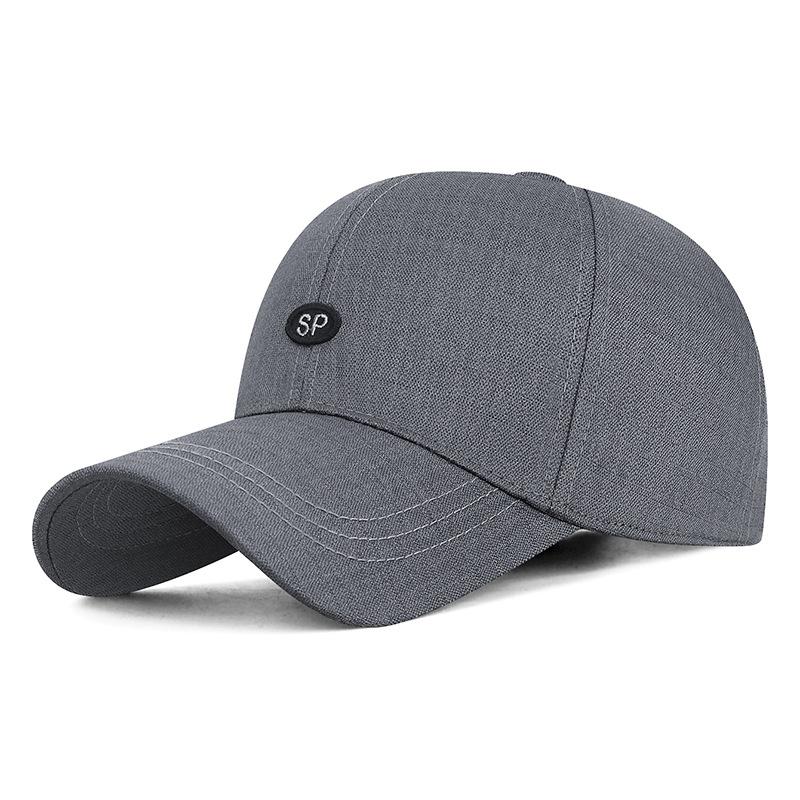 Spring Men s Sunshade Baseball Cap Middle-Aged Outdoor Elderly Hat светло-серый