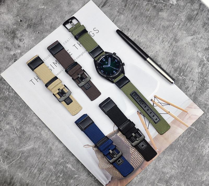 Trendy Nylon Sport Strap for Huawei GT3, Honor GS Pro, Samsung Watches