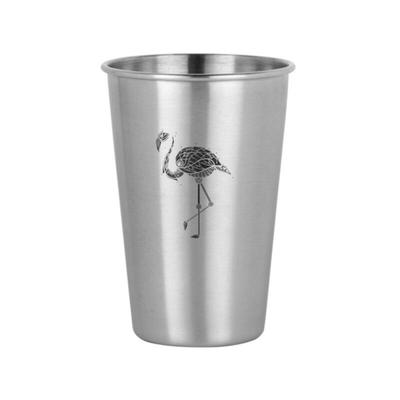 I'm Flamingo Stainless Steel Cup (Silver/500ml)