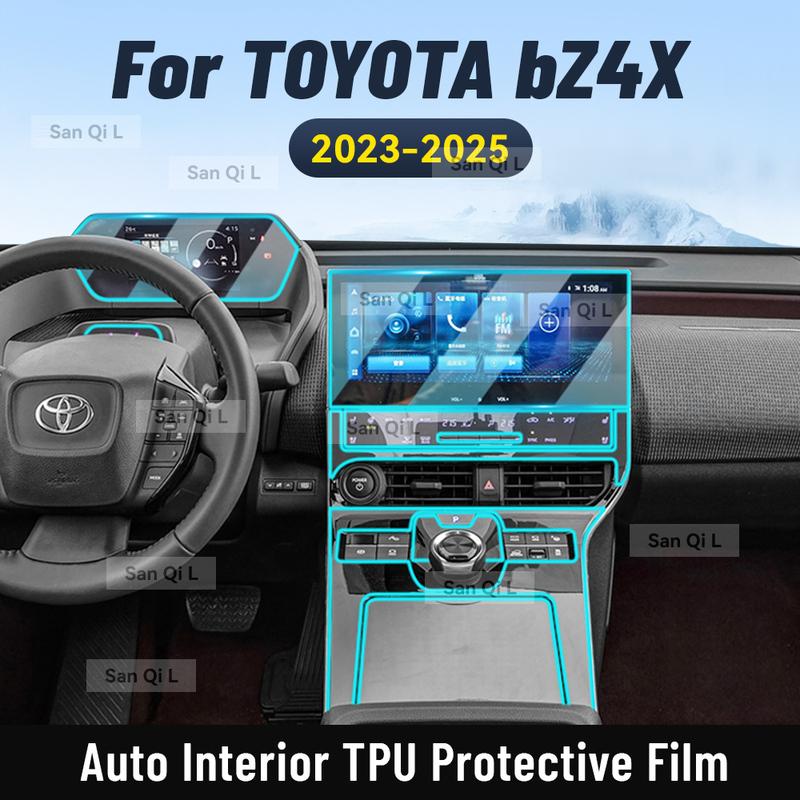 Interior TPU for TOYOTA bZ4X  2024 2025 Protective Film Cover Anti-Scratch Gearbox Panel Navigation Screen Automotive FILM