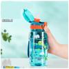 600ml Plastic Water Bottle For Kids Water Sippy Cup With Silicone Straw Leakproof  Water Bottles Summer Sports Kids Water Cup