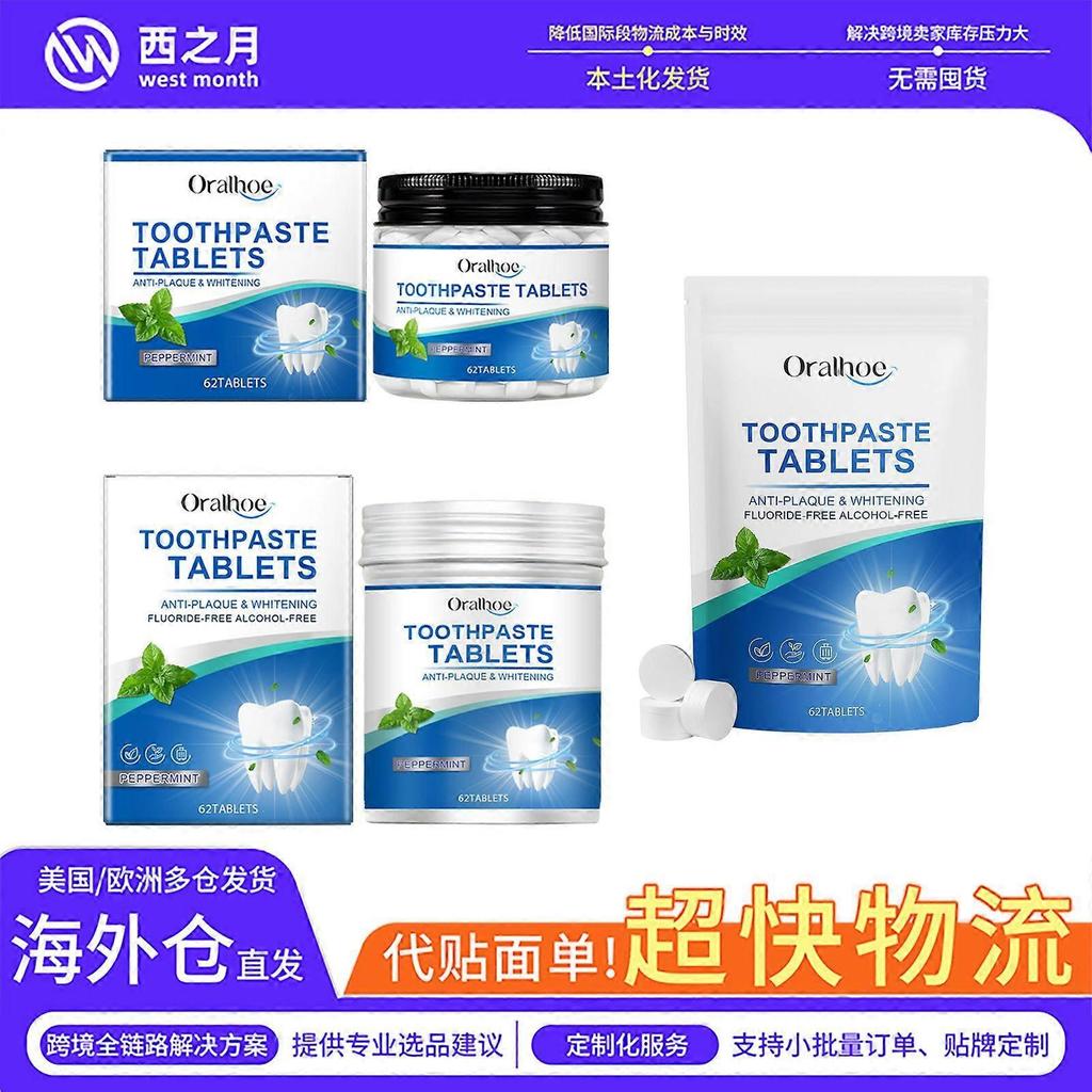 Mint toothpaste tablets series protect teeth, clean tooth stains, refresh oral