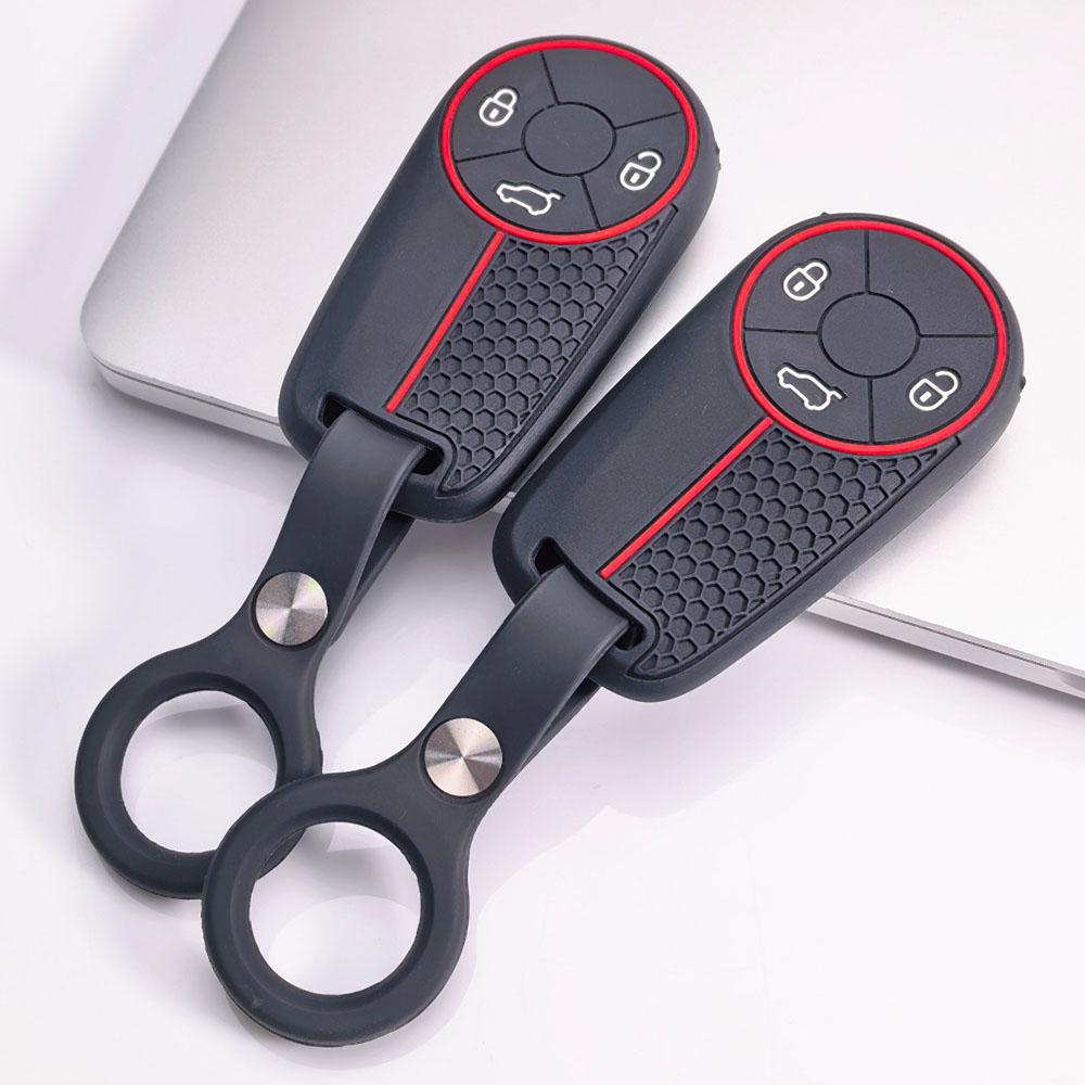 Key Holder Cover for Haval H6 M6 F7 Dargo Chitu Shenshou Xiaolong with Keychain Protective Accessory Key Fob Protection Replacement