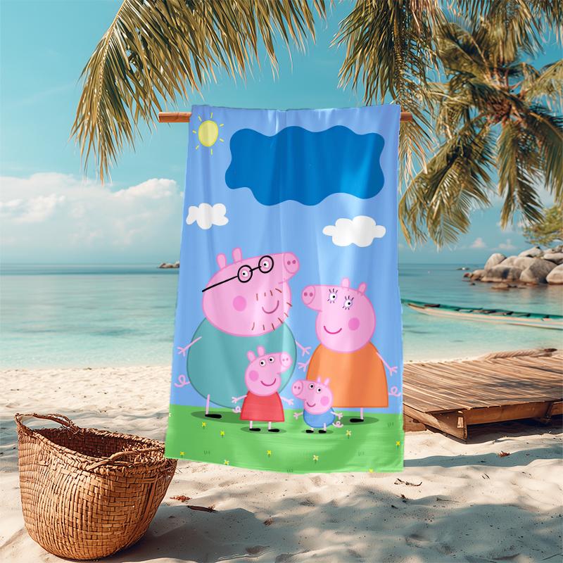1Pc Fairy Pig Stars Beach Towel Microfiber Beach Towel Thin Absorbent For Beach Swimming Yoga Bath Sports 0917112