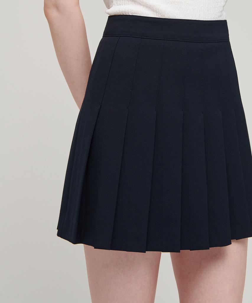 Musinsa Standard Woman Women'S Pleated Mini Skirt [Navy]