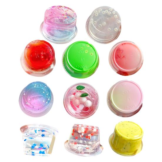 100g Knete Spielzeug Breite Anwendung Mini Bequem Universal Gratefrei Attraktiv Falscher Kristall Boden Lebendige Farbe Schlamm Spielzeug für Kind