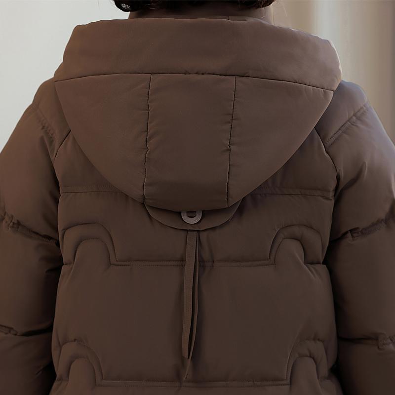 Parka Lungă pentru Femei Plus Size, Jachete Calde de Iarnă, cu Glugă, Elegantă, Largă, Groasă, Îmbrăcăminte Exterioară, Palton pentru Femei de Vârstă Mijlocie