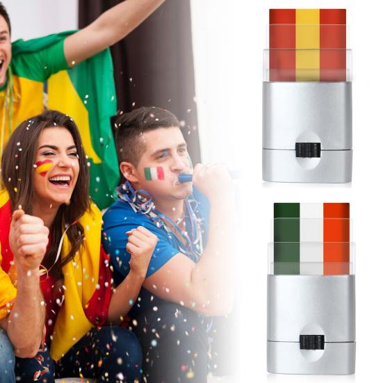 3 Colors Patriotic Face Paint Athletes Sports Fans Adults Kids Face Painting Cream