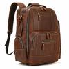 Vintage fashion genuine leather men travel bag luxury backpack computer bagpack designer shoulder bag for male multifunction bag