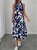 2026 Spring/Summer Sleeveless Printed Dress - Versatile Long Vest Skirt for Women
