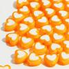 New 50pcs/lot 8x4mm Love Acrylic Bead Loose Spacer Beads for Jewelry Making DIY Handmade Clothing Accessories