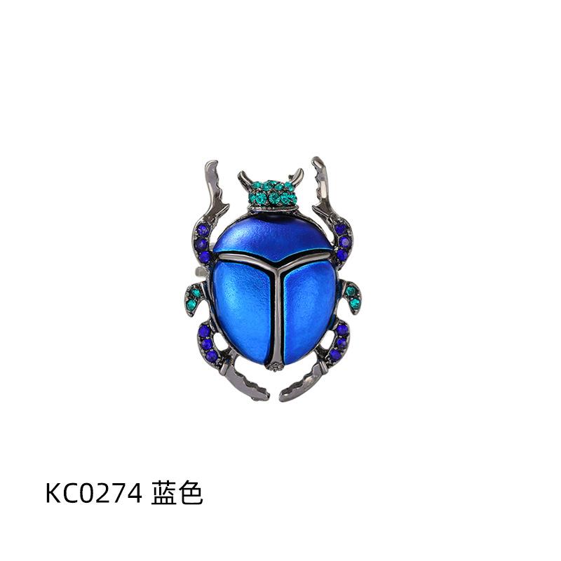 New Imitation Enamel Beetle Brooch Fashionable and Versatile Men's Suit Coat Corsage Pin Accessories