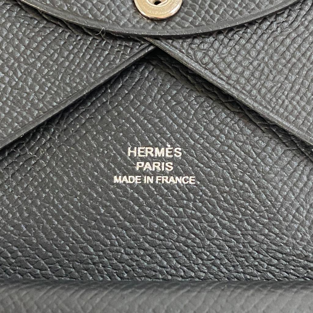 Gebrauchtes HERMES Münzetui schwarz Damen