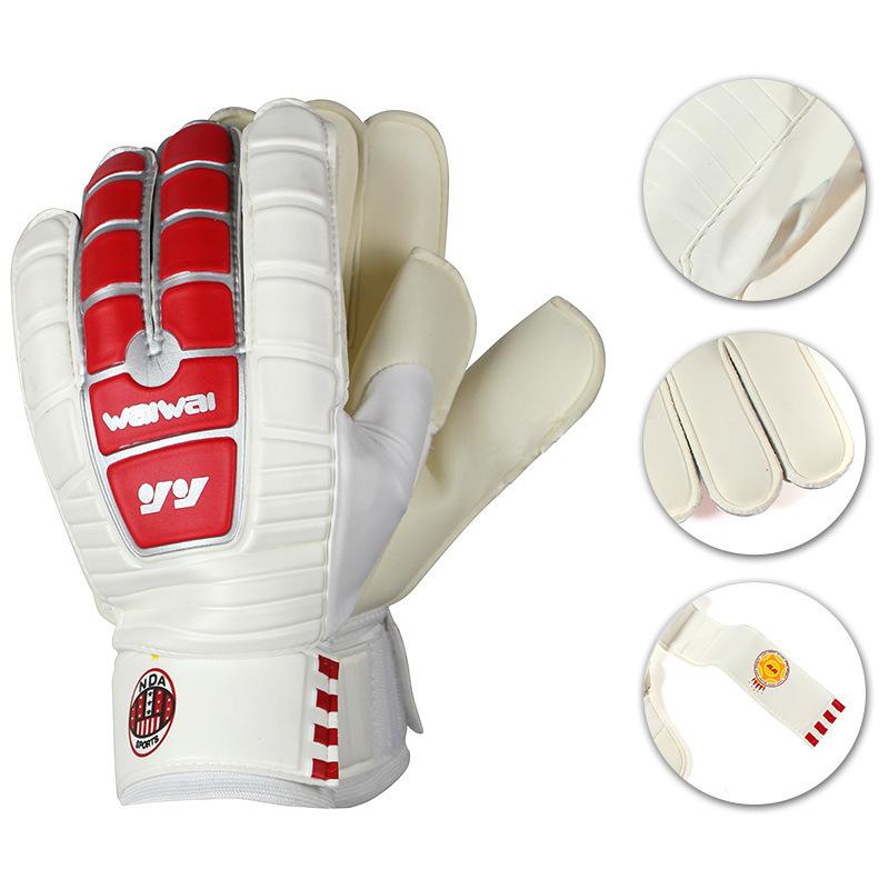 Football Gloves Goalkeeper Thickened Latex Anti Slip Wear-resistant Soccer Glove Adult Child Training Match Guantes De Portero