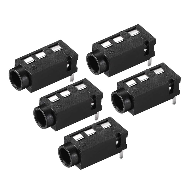 uxcell 3.5 mm Audio Jack Connector PCB Mount Female Socket 4 Pin PJ-320A 15pcs