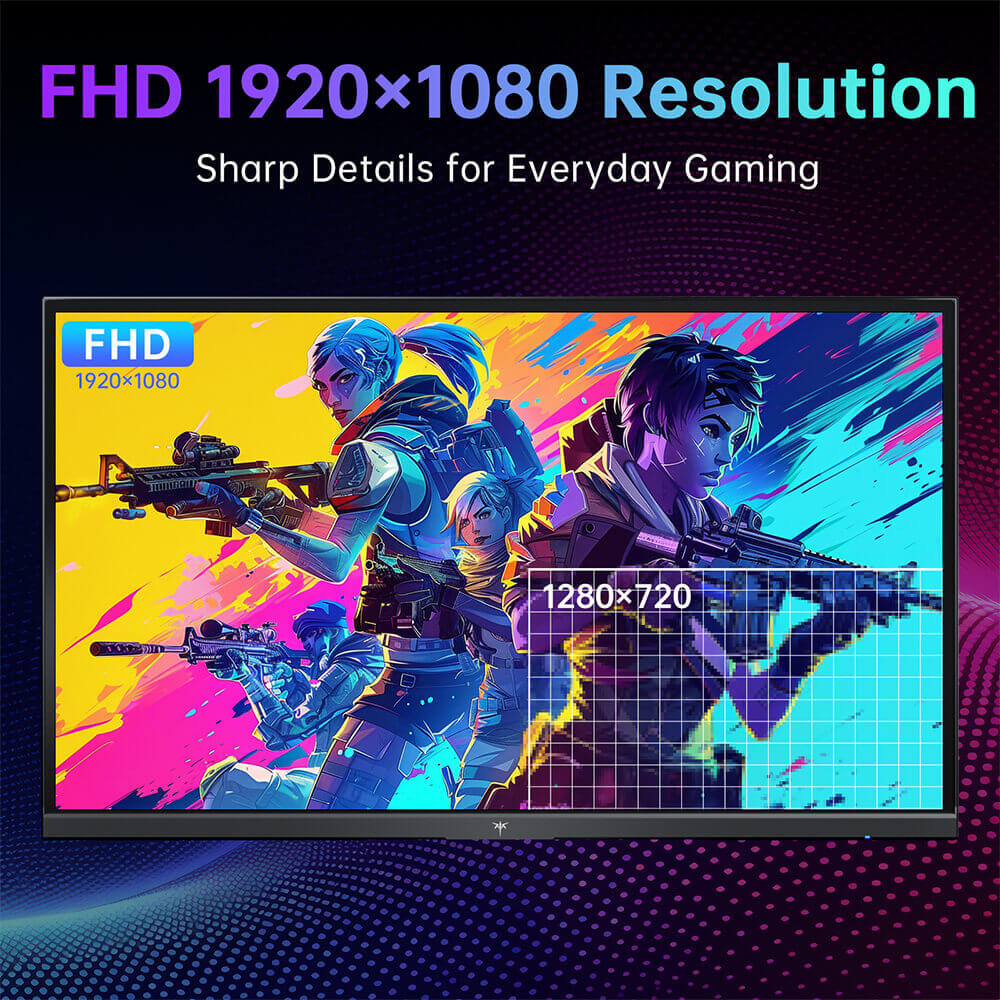 KTC H24B9S-2 23,8" 144Hz Gaming-Monitor, Schnelles IPS FHD 1080p, 113% sRGB, Blaulichtreduziert, VESA-montierbar, HDMI/VGA, Homeoffice & Gaming-Display