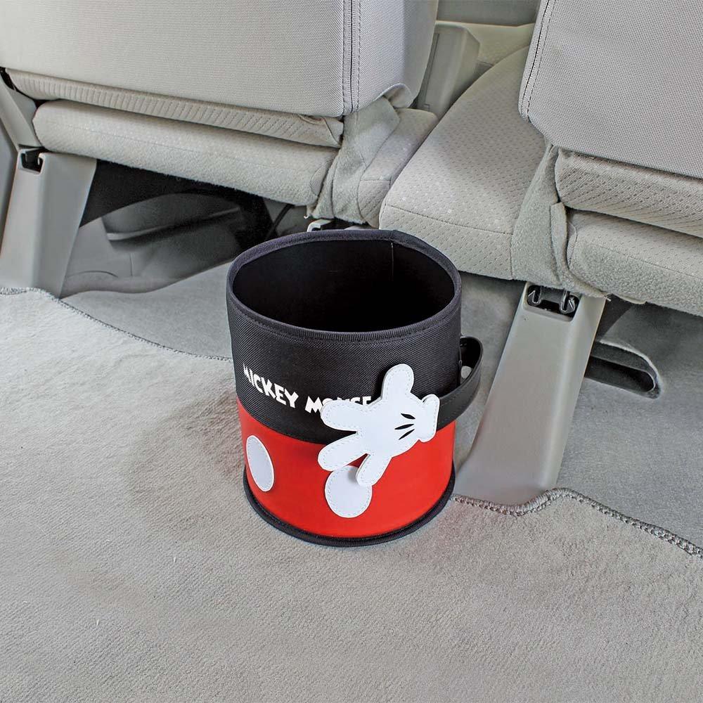 Napolex Car Trash Designed to Fit Compact and Stable Mickey Mouse Icon Disney Car Can, Clip-on Mount, Anti-Slip, Vans, Minivans, Sedans, Installation,