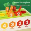 Montessori Carrot Counting & Color Matching Intelligence Box - Educational Toy for Early Childhood Development