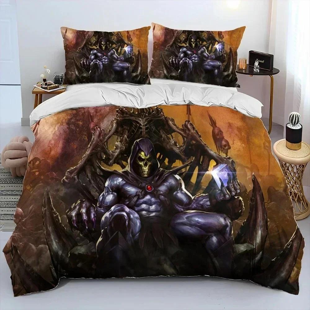 3D Print He Man And The Masters Of The Universe Bedding Set Duvet Cover Bed Set Quilt Cover Pillowcase Comforter King Queen Size