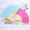 Portable Party Kids Drawing Hand Held Chinese Style Folding Paper Fan